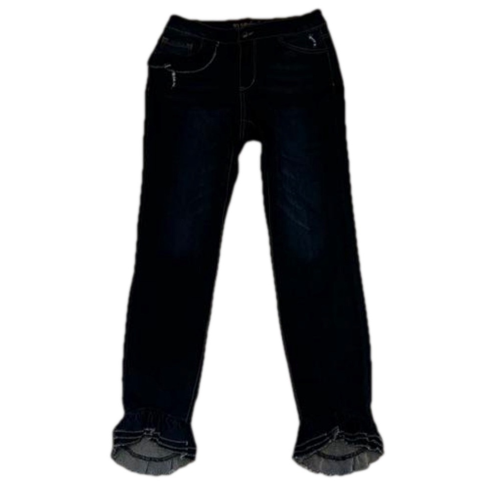 Women with Control Wonder Denim
Jeans
Size 4 26" Length
NWT
Ruffle on Leg bottom